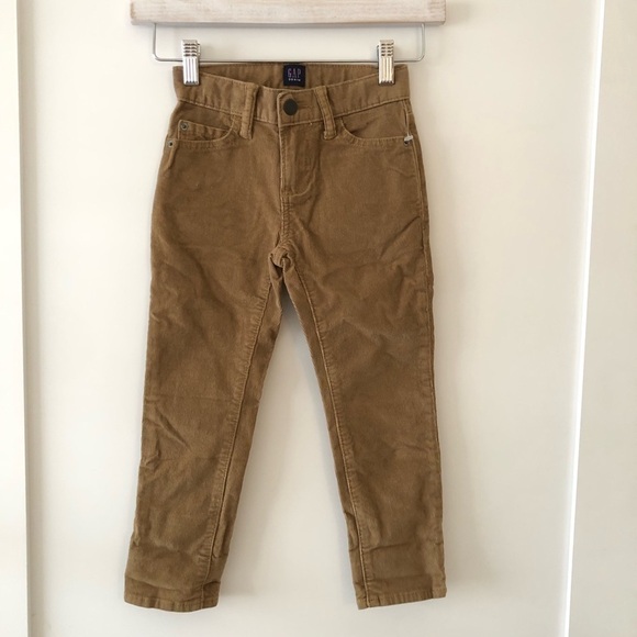 New Gap Brown Tan Corduroy Boy Toddler Pants 5 - Picture 1 of 7